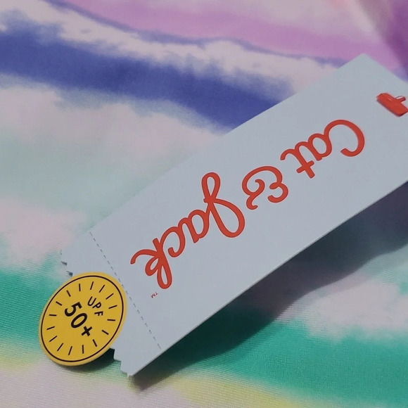 NWT Cat & Jack Girl's 2 PC Tie-Dye Tankini Swimsuit L 10/12 - Picture 6 of 6